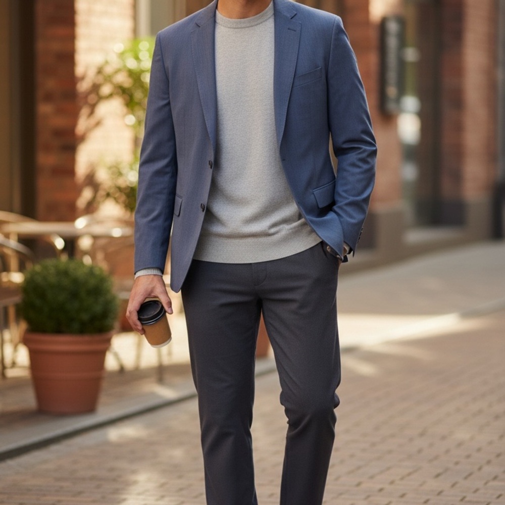 Brooks Brothers Explorer Classic Blazer 46 Long light blue